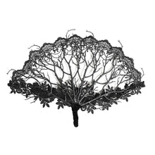 Load image into Gallery viewer, EAS046 Fan with Branch-Patterned Lace Appliqué
