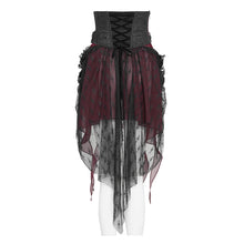 Load image into Gallery viewer, ECST013 Paisley Jacquard Black and Red Belt

