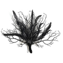 Load image into Gallery viewer, EAS042 A fan with feather-decorated branches
