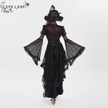 Load image into Gallery viewer, ESHT01902 Stand-Collar Gothic Lace Shirt with Irregular Dot Pattern
