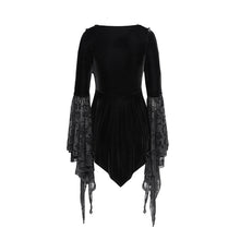 Load image into Gallery viewer, ETT043 Fake two-piece long-sleeved Gothic T-shirt with corset
