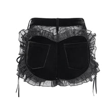 Load image into Gallery viewer, PT291 Heart-Shaped Velvet Gothic Hot Pants
