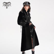 Load image into Gallery viewer, CT240 Punk turtleneck long sleeve wool coat
