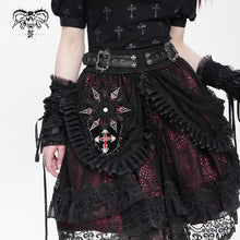 Load image into Gallery viewer, AS230 Coffin-shaped Gothic velvet jewelry clip
