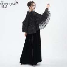 Load image into Gallery viewer, ECA015 chiffon lace decorated women shawl
