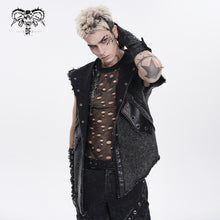 Load image into Gallery viewer, WT104 Punk-Style Hooded Distressed Loose-Fit Vest
