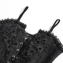 Load image into Gallery viewer, ECST012 Jacquard Lace-Up Bodysuit
