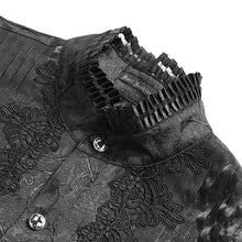 Load image into Gallery viewer, SHT15801 Gothic-Style Long-Sleeve Shirt with Branch Pattern

