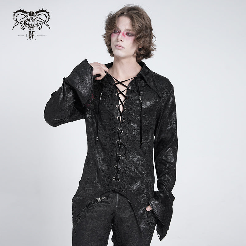 SHT137 Gothic Pointed Long Sleeve Shirt