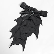 Load image into Gallery viewer, SHT132 Bat Tie Gothic Shirt
