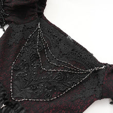 Load image into Gallery viewer, ESKT05701 Black Sequined Lace Mesh Gown Dress
