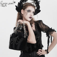 Load image into Gallery viewer, EAS04101 Black Bat-Wing-Opening Velvet Handbag
