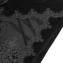 Load image into Gallery viewer, PT272 Hollow out Thigh mesh flocked flared trousers
