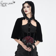 Load image into Gallery viewer, ETT03401 Gothic hooded halterneck women&#39;s short shirt
