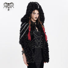 Load image into Gallery viewer, CA052 Punk curly hooded cape
