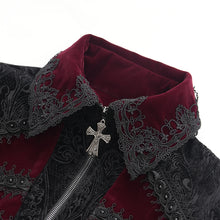 Load image into Gallery viewer, CT249 Gothic jacquard velvet stand collar coat
