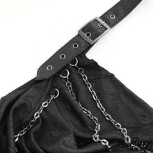 Load image into Gallery viewer, TT287 Punk sleeveless halter neck T-shirt with chain
