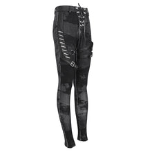 Load image into Gallery viewer, PT24001 Women cloud point stretchy cracked knit leather leggings
