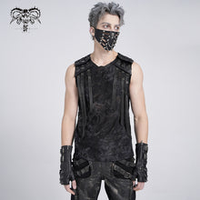 Load image into Gallery viewer, TT292 Irregular burnt raw edge punk T-shirt
