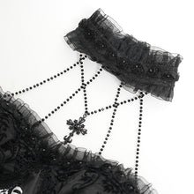 Load image into Gallery viewer, SKT23401 Black women Skeleton Printing Gothic Lolita Dress
