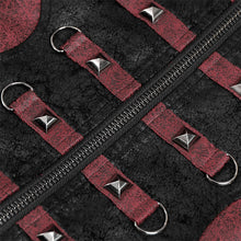Load image into Gallery viewer, CT27902 Punk-Style Long Leather Coat with Hood
