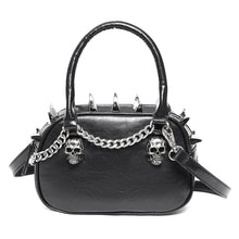 Load image into Gallery viewer, AS216 Punk horn nail chain decorated small square handbag
