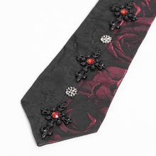 Load image into Gallery viewer, AS213 Gothic Rose Jacquard Tie
