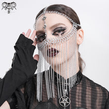 Load image into Gallery viewer, AS221 Long chain tassel mask chain headdress
