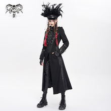 Load image into Gallery viewer, CT267 Thick twill chain-embellished punk long coat
