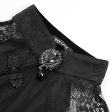Load image into Gallery viewer, ESKT05301 Cheongsam style small flower mesh dress
