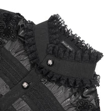 Load image into Gallery viewer, SHT127 Gothic pleated dark pattern balloon sleeve shirts
