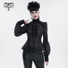 Load image into Gallery viewer, SHT090 see-through pattern gothic shirt
