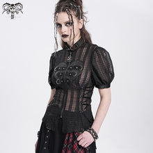 Load image into Gallery viewer, SHT129 Punk sheer plaid shirt
