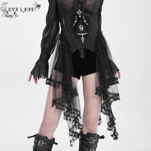 Load image into Gallery viewer, ECST011 Side Skirt Peplum Gothic Corset
