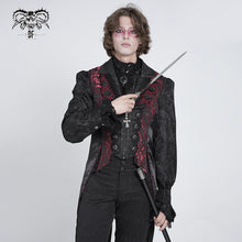 Load image into Gallery viewer, WT095 Rose Jacquard Swallowtail Vest
