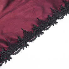 Load image into Gallery viewer, CA04502 Red Women Gothic Lace Hooded Cloak
