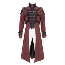 Load image into Gallery viewer, CT27902 Punk-Style Long Leather Coat with Hood
