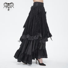 Load image into Gallery viewer, SKT19801 Black Gothic Paisley High Waist Skirt
