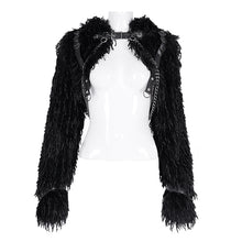 Load image into Gallery viewer, CT242 Punk Plush Hooded Short Jacket
