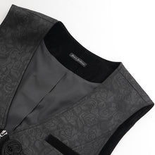 Load image into Gallery viewer, WT097 Gothic dark pattern jacquard vest
