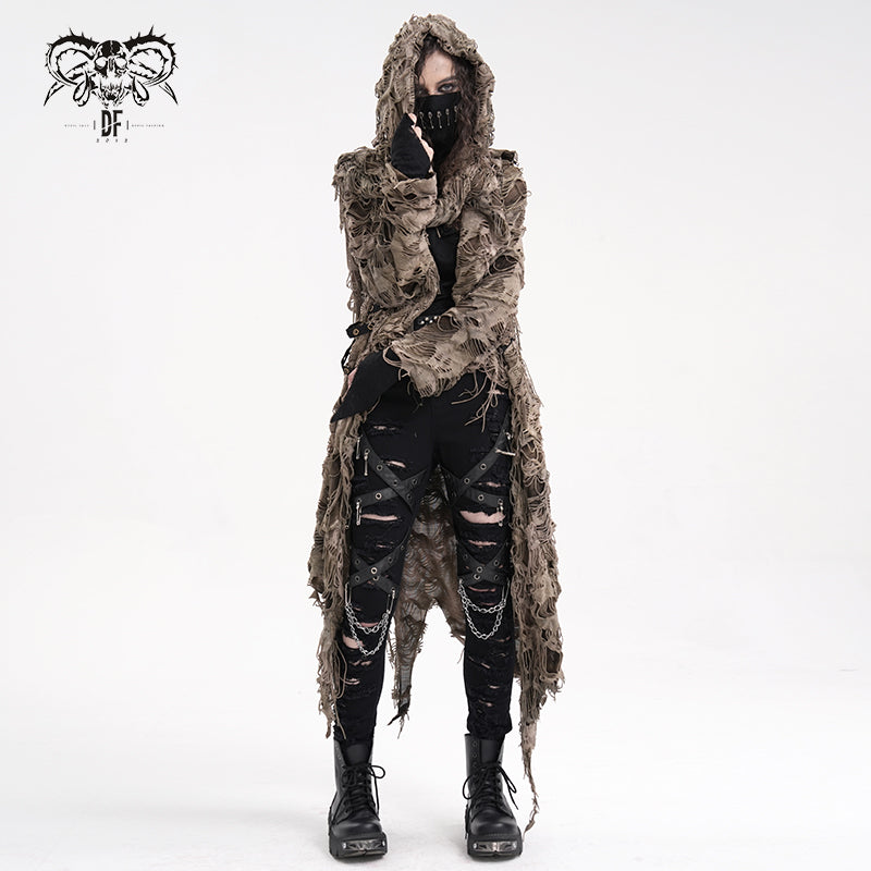 CT244 Steampunk women Wasteland Hooded Jacket