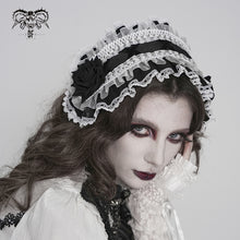 Load image into Gallery viewer, AS27602 Lolita Rose Flower Headband with Veil
