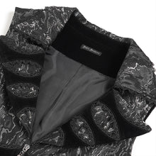 Load image into Gallery viewer, WT098 Two-tone jacquard Gothic swallowtail short vest
