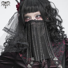 Load image into Gallery viewer, MK057 Gothic beaded tassel face mask
