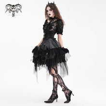 Load image into Gallery viewer, SKT205 Gothic Feather Rose Skirt
