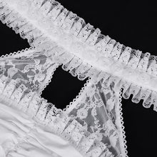 Load image into Gallery viewer, SKT21902 white lolita halterneck tunic dress
