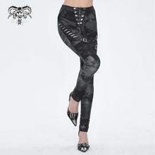 Load image into Gallery viewer, PT24001 Women cloud point stretchy cracked knit leather leggings
