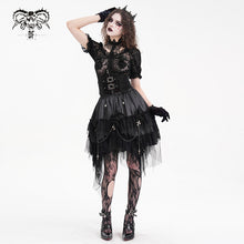 Load image into Gallery viewer, SKT205 Gothic Feather Rose Skirt
