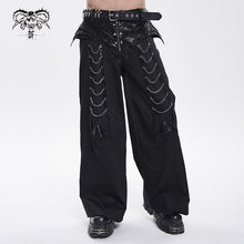 Load image into Gallery viewer, PT297 Side-Flap Bat-Wing Style Punk Wide-Leg Trousers
