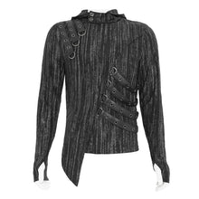 Load image into Gallery viewer, TT300 Two-tone tie-dye knitted hooded long-sleeved T-shirt
